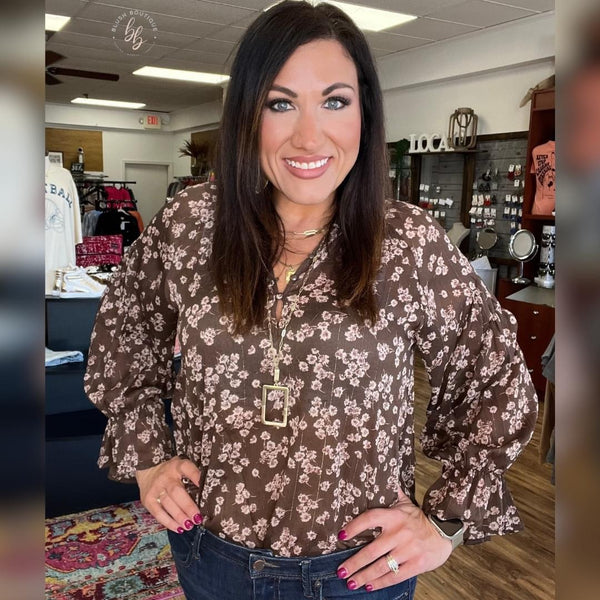 Floral Long Sleeve Blouse