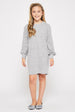 KIDS BALLOON SLEEVES SWEATER DRESS