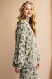 Leopard Terry Knit Pants
