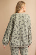 Leopard Terry Knit Pants