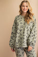 Leopard Terry Knit Pants