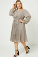 Ditsy Print Dress