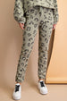Leopard Terry Knit Pants