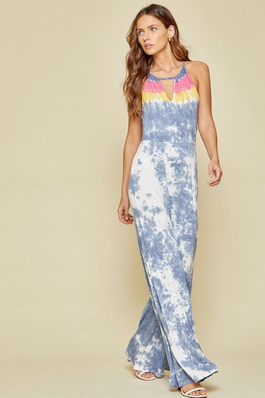 "Ta DA" Tie Dye Jumpsuit