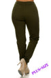 Olive Skinny Jeans (Curvy)