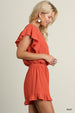 Butterfly Sleeve Romper - Blush Boutique Bremen