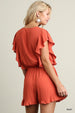 Butterfly Sleeve Romper - Blush Boutique Bremen
