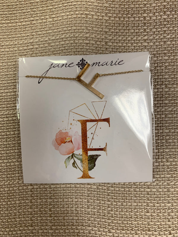 Initial Necklace-F