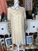 Oatmeal Tunic with Snake Print Sleeves