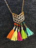 Two Layer Fiesta Necklace with Matching Earrings