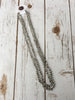 Colored Glass Bead & Knotted Thread Necklace (60"), Multiple Colors - Blush Boutique Bremen