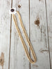 Colored Glass Bead & Knotted Thread Necklace (60"), Multiple Colors - Blush Boutique Bremen