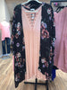 Curvy Dye Washed Cold Shoulder Dress with Keyhole Detail