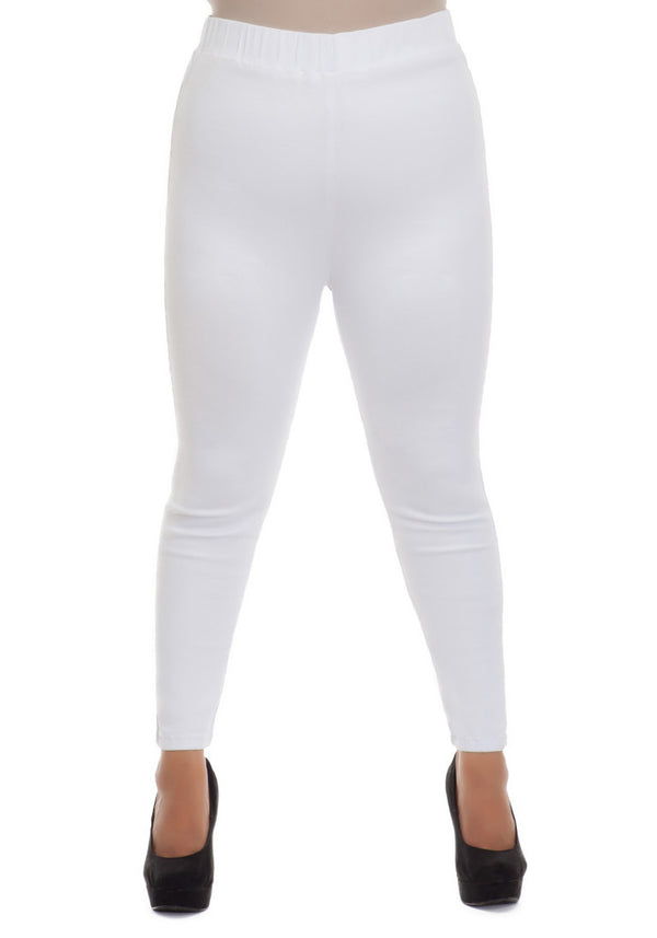 F3 Black & White Stretch Denim Pants (Curvy)