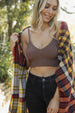 Contour Rib Knit Brami Lounge Top
