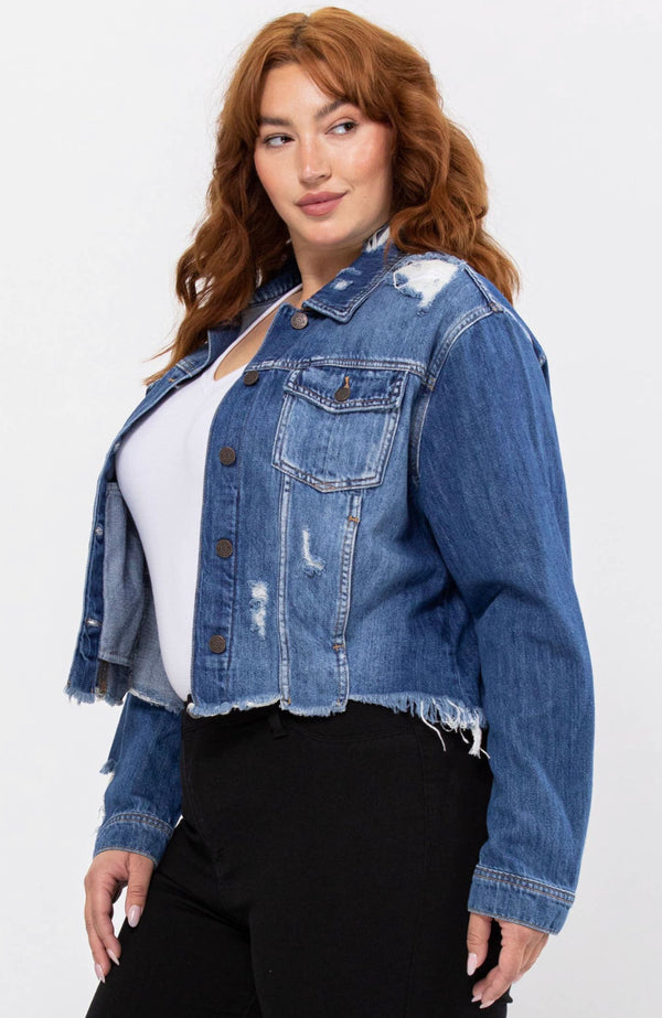 Frayed Denim Jacket