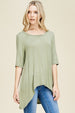 Clothesline Slit Back Top - Blush Boutique Bremen
