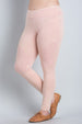CURVY COLLECTION MINERAL WASH MOTO LEGGINGS - Blush Boutique Bremen