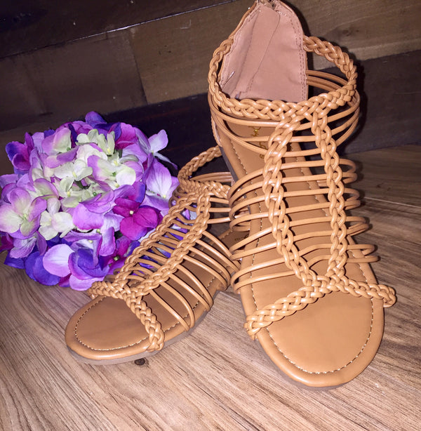 Knotted ankle Sandal - Blush Boutique Bremen