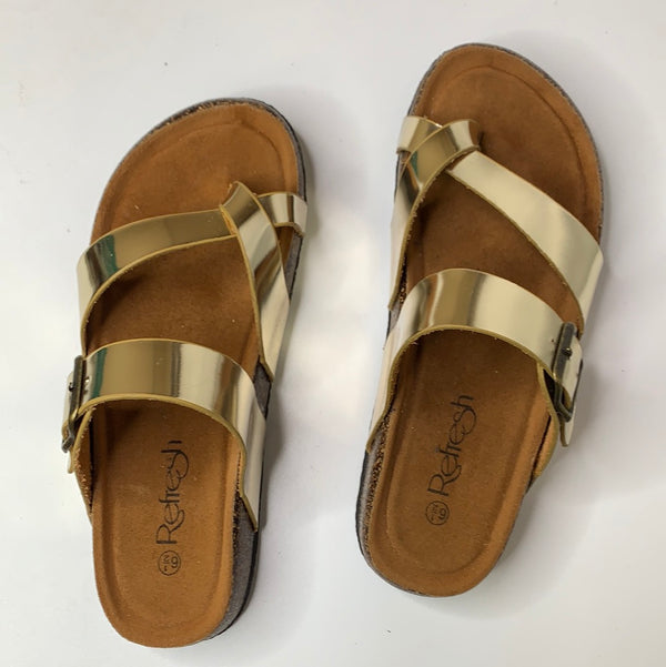 Champagne Metallic Sandal