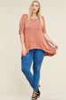 Clothesline Slit Back Top - Blush Boutique Bremen