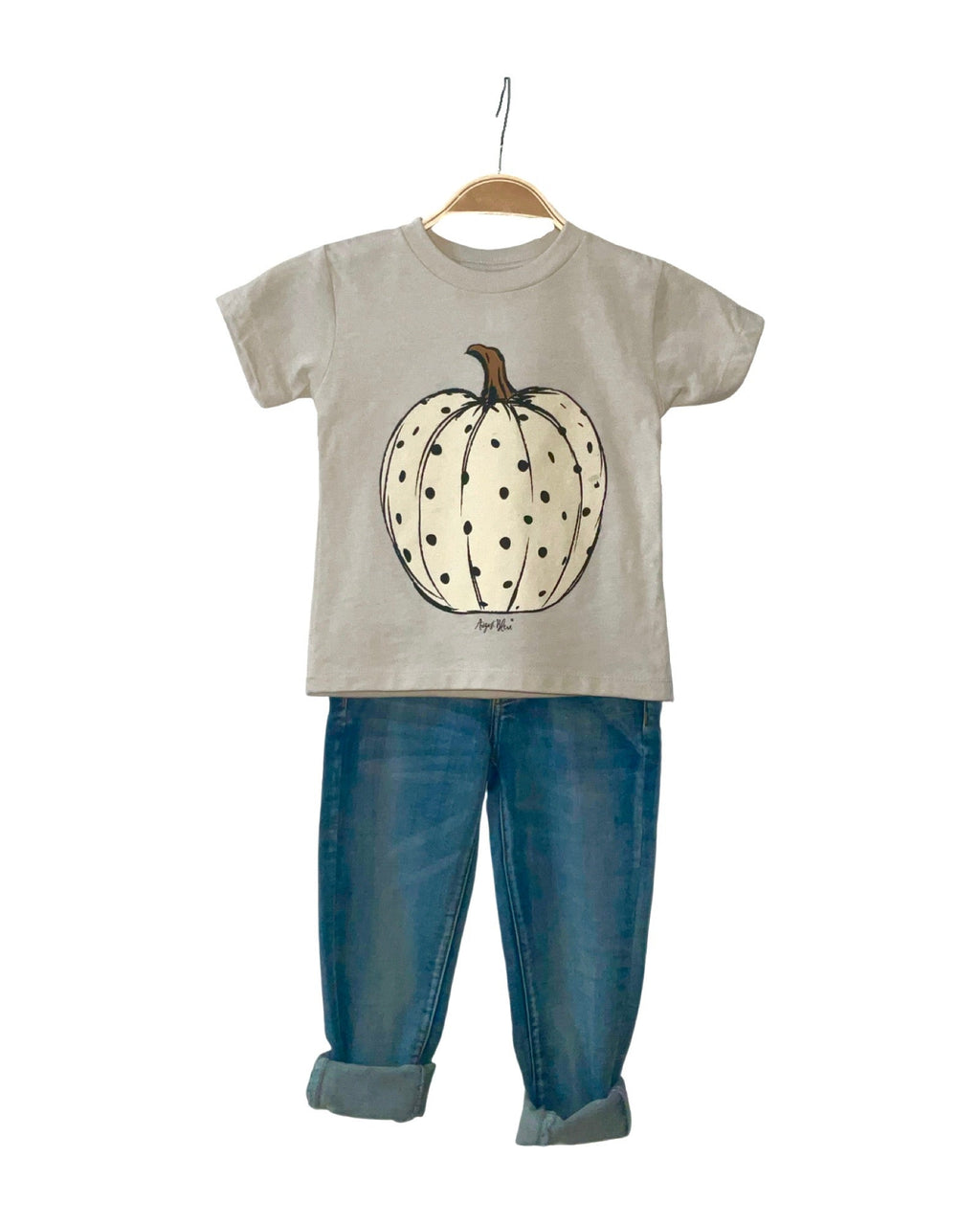 August Bleu Polka Dot Pumpkin Kids