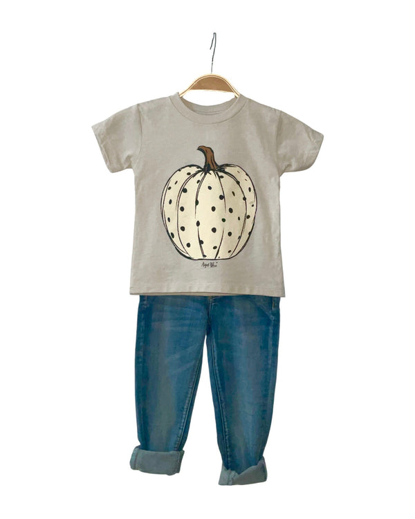 August Bleu Polka Dot Pumpkin Kids